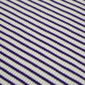 STREIFEN / vanille - violett - Strickware gestreift