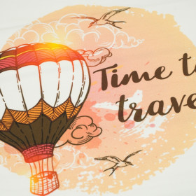 TIME TO TRAVEL - Paneel Sommersweat 