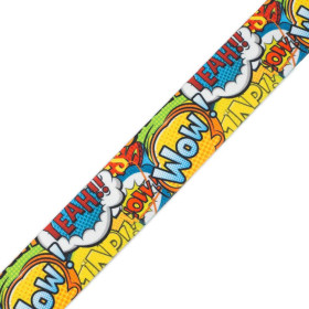 Gewebte Gummiband mit Aufdruck - COMICS / Größe nach Wahl
