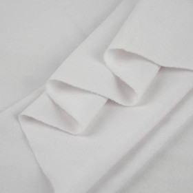 Weiß - Bambus-Single Jersey mit elastan 230g