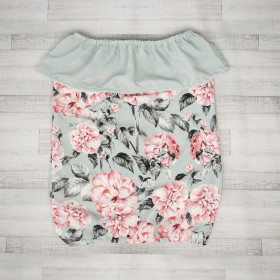 Carmenausschnitt Bluse (SARA) - DAISIES DENIM IMITATION WZ. 1 - Nähset 