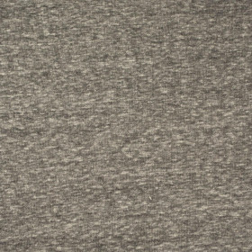 50cm - GRAU MELANGE -  Hydrophober Baumwoll-Loop-Strickstoff, 300 g