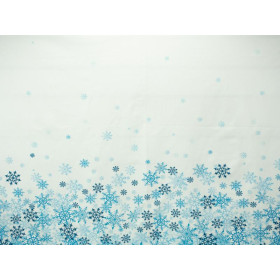SNOWFLAKES / blue - Paneel Sommersweat 