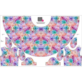 KINDER KLEID "MIA" - PASTEL FLOWERS WZ.9 - Nähset
