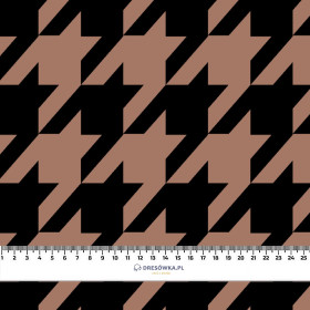 HAHNENTRITT / Mocha Mousse  - Hydrophober angerauter Wintersweat