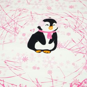 PINGUIN 2.0 / fuchsie M (50cm x 60cm) - Paneel Sommersweat 