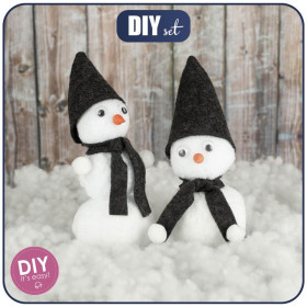 SCHNEEMÄNNER - GRAPHIT - DIY IT'S EASY