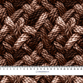 RATTAN / Mocha Mousse  - Hydrophober angerauter Wintersweat