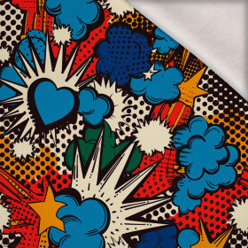 RETRO COMICS M.3 - Wintersweat angeraut mit Elastan ITY