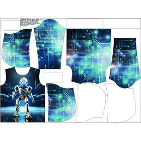 KINDER HOODIE (ALEX) - robot wz.1- Nähset
