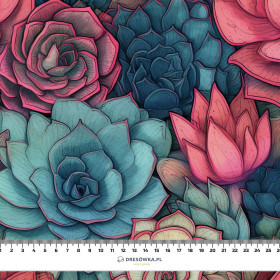 SUCCULENT PLANTS MS. 6 - Bamboo fabric 170g