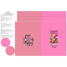 Weinflaschen-Überzug - SUMMER COCTAIL - DIY set