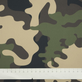 CAMOUFLAGE OLIVE - Wasserabweisende Webware