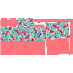 XL Tasche mit Utensilientasche 2 in 1 - Tutti Frutti wz.4 - Nähset