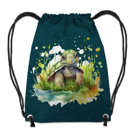 TURNBEUTEL - WATERCOLOR TORTOISE - Nähset