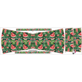 Carmenausschnitt Kleid (LILI) - WATERMELON wz.1 - Nähset 
