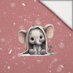 WINTER ANIMALS wz.16 - Paneel (60cm x 50cm) leichte Maschenware angeraut