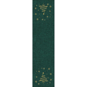 TISCHLÄUFER PANEL - GOLDENER WEIHNACHTSBAUM  - Nähset