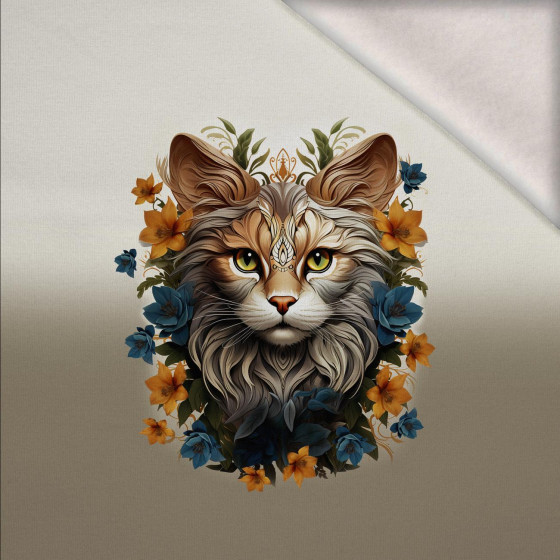 ANIMALS MANDALA wz.9 - panel (60cm x 50cm) Wintersweat angeraut mit Elastan ITY