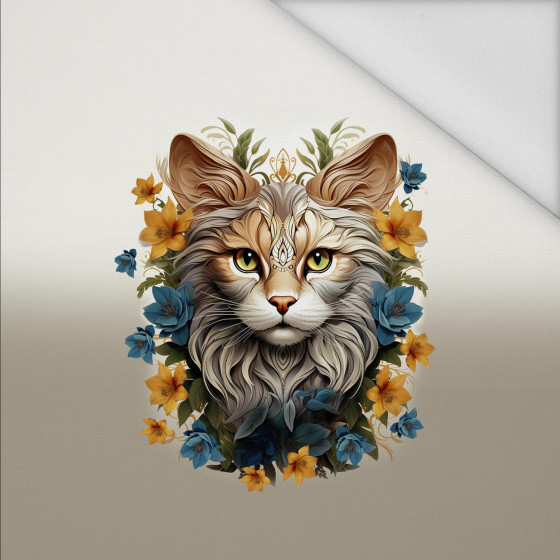 ANIMALS MANDALA wz.9 - panel (60cm x 50cm) Wasserabweisende Webware