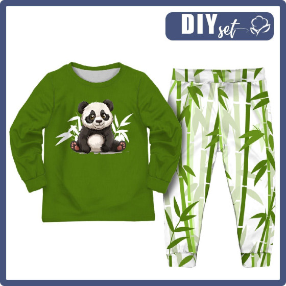 KINDERPYJAMAS "MIKI" - SWEET PANDA - Nähset