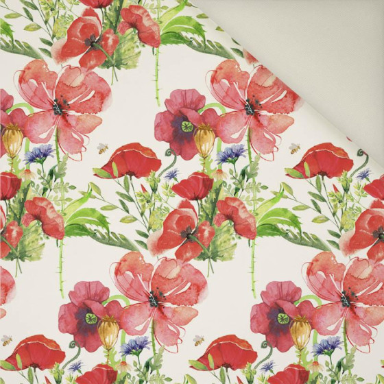 MOHNBLUMEN M.2 (AUF DER WIESE)- Polster- Velours