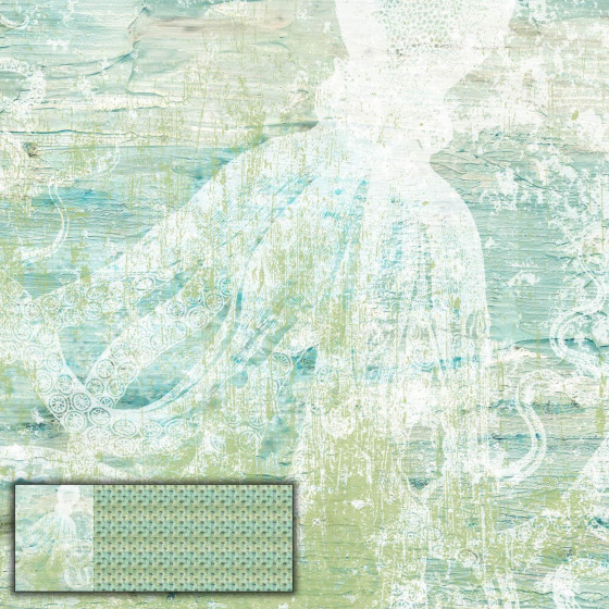 SCHATTEN / OCTOPUS Ms. 1 (MEERESGRUND) - panoramisches Paneel (60cm x 155cm)