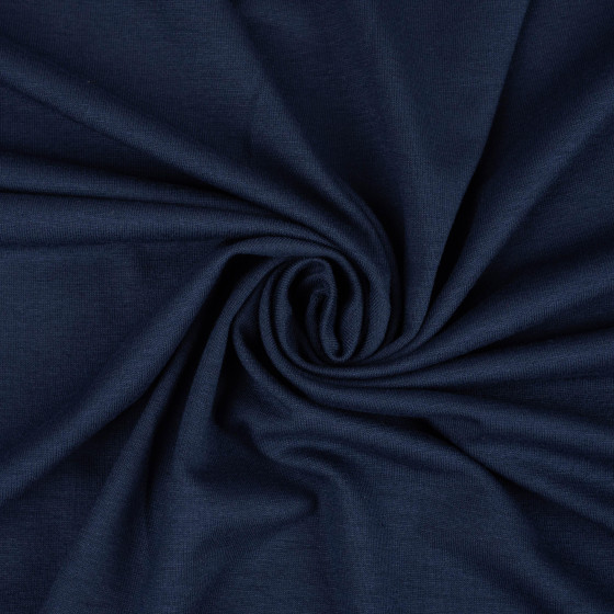 W-30 DUNKELBLAU - Viskose jersey 210g