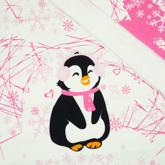 PINGUIN 2.0 / fuchsie M (50cm x 60cm) - Paneel Sommersweat 