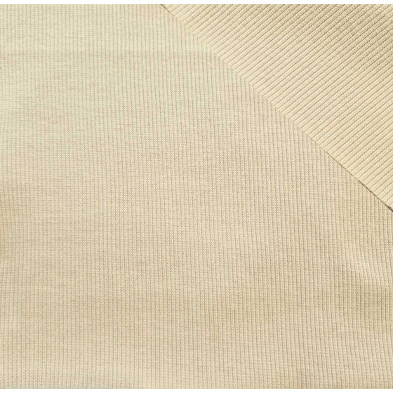 D-207 STROH BEIGE - Strickware gerippt