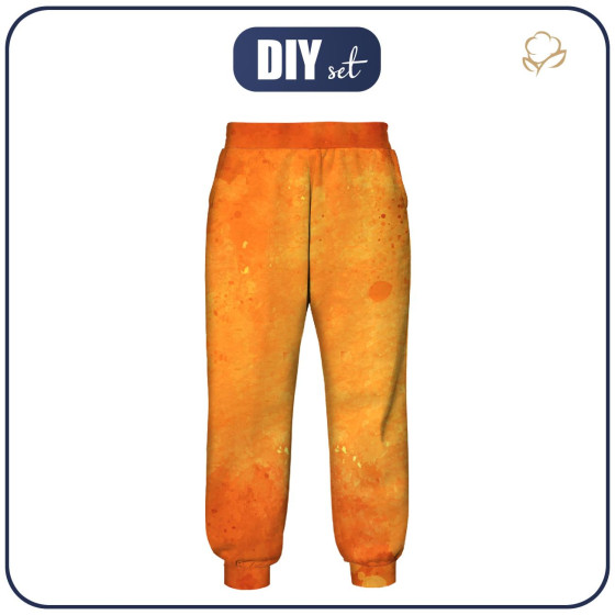 KINDER JOGGINGHOSE (ROBIN) - ORANGE - Nähset