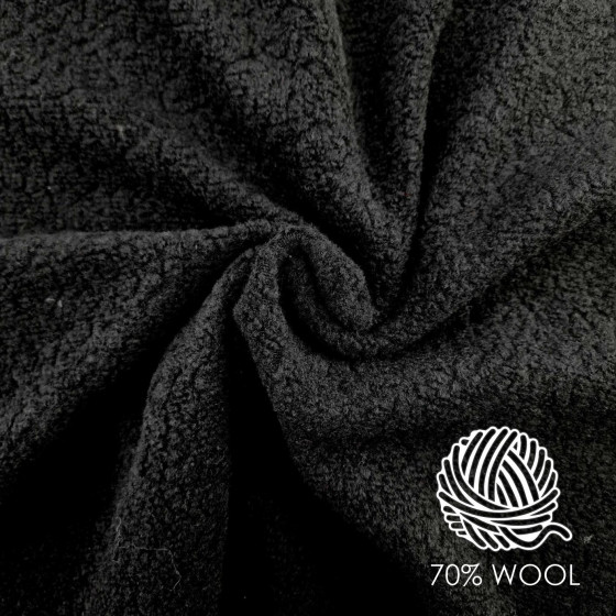 Strickstoff - Wolle BERGEN/ SCHWARZ