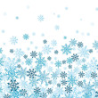 SCHNEEFLOCKEN / blau  - Panel