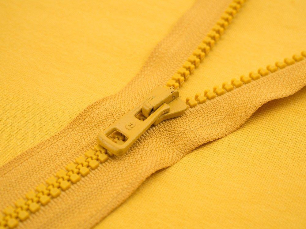Plastic Zipper 5mm open-end 50cm -mustard B-14
