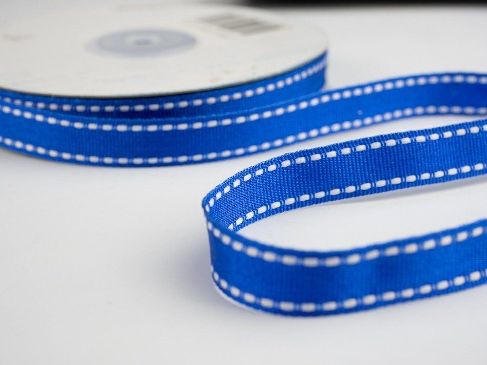 Grosgrain with thread - cornflower