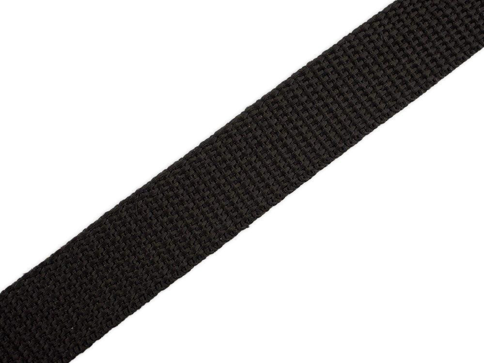 Webbing tape - BLACK / Choice of sizes