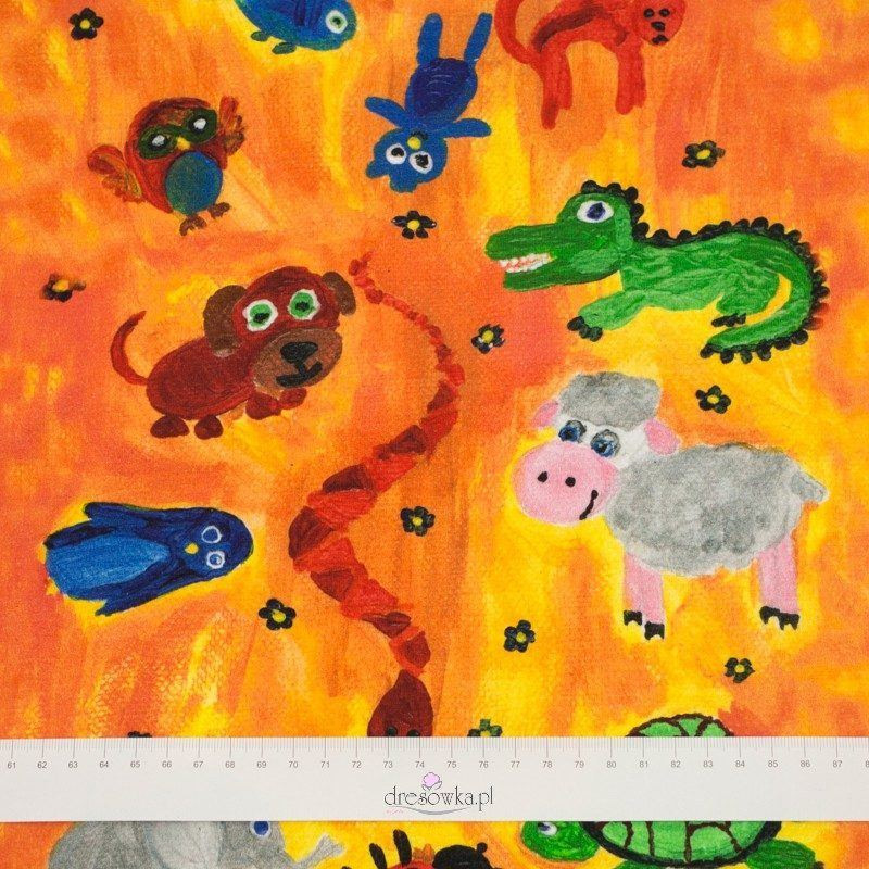 COLORFUL ZOO - panel looped knit 
