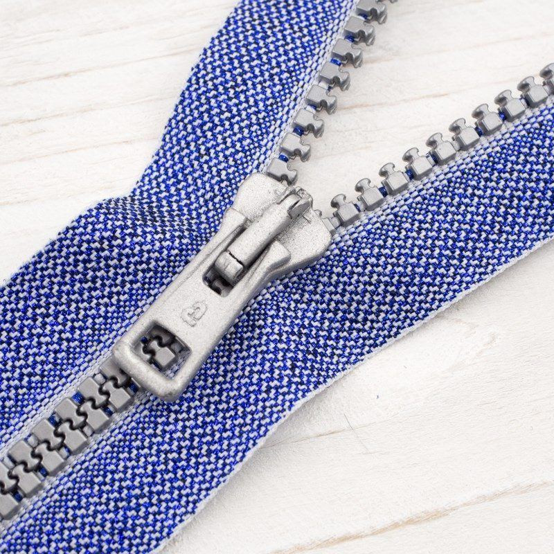 Plastic Zipper decorative open-end 60cm -  eans