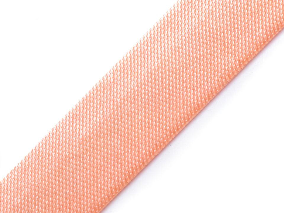 Satin bias binding 15 mm - peach