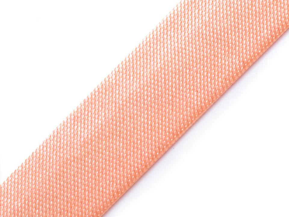 Satin bias binding 15 mm - peach