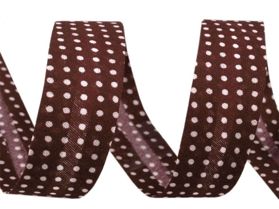 Polyester Bias Binding Tape, Polka Dots - RED