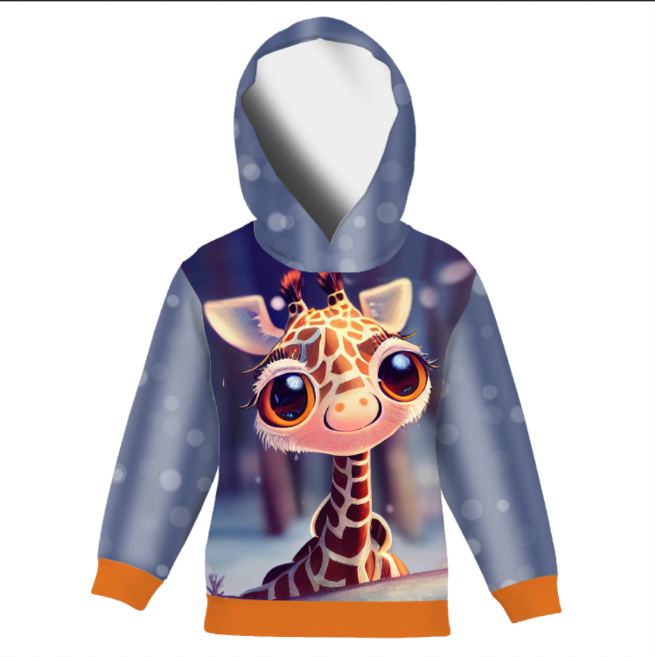 KID'S HOODIE (ALEX) - ANIMATED GIRAFFE - sewing set