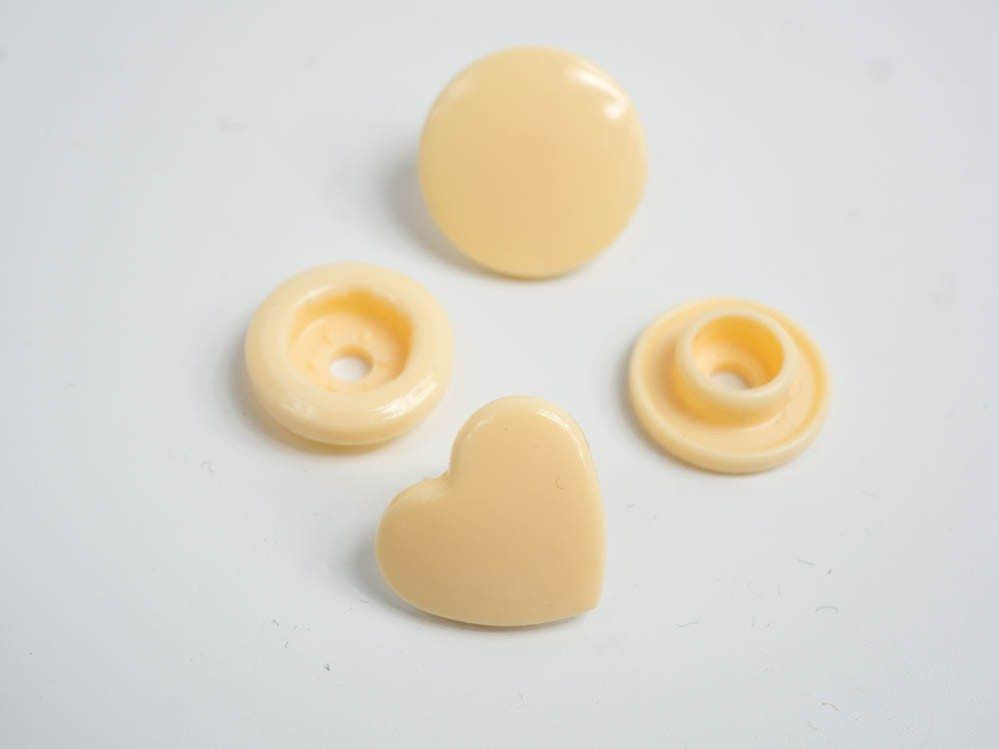 Fasteners KAM hearts 12 mm biscuit 10 sets