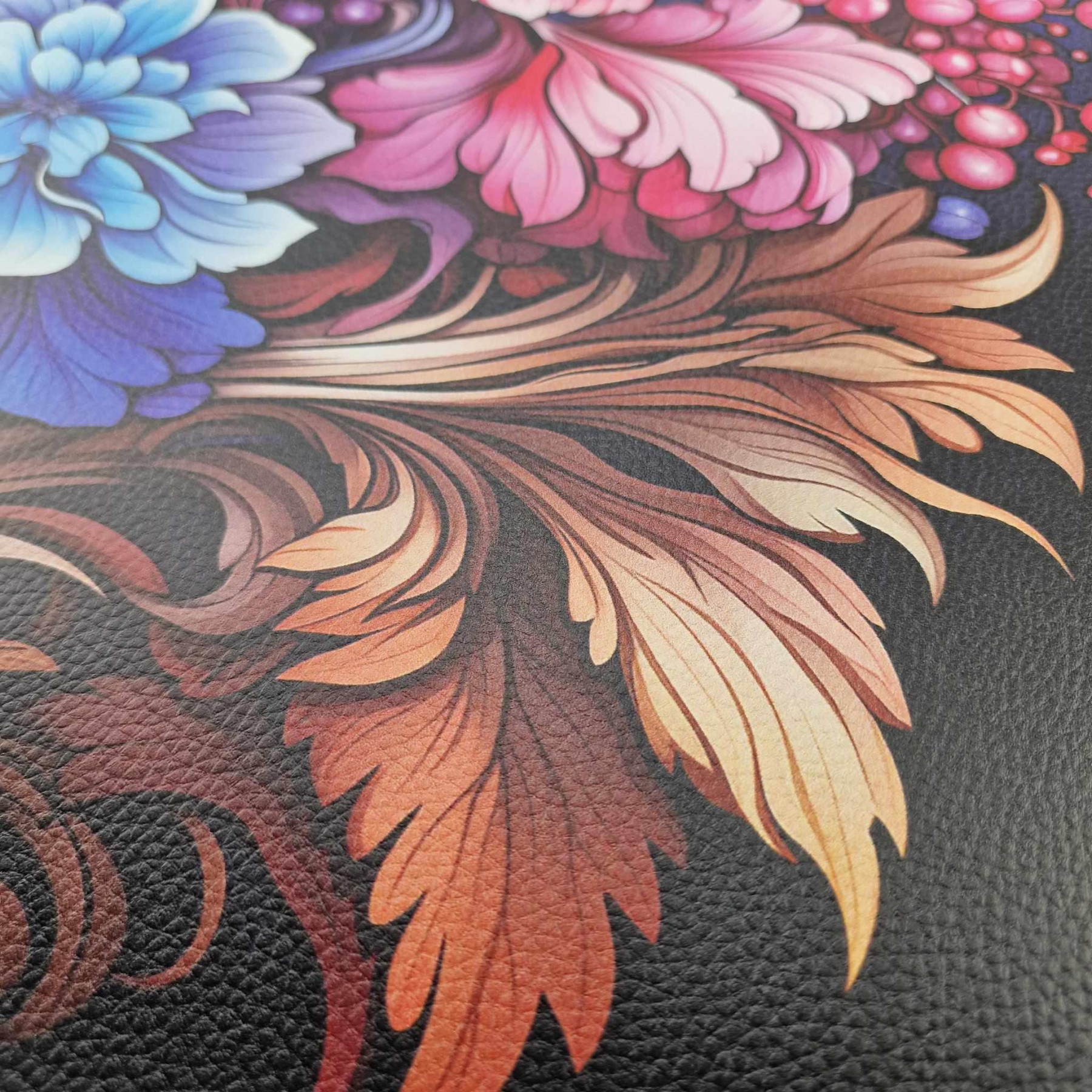 BOUQUET OF FLOWERS WZ.3 (46 cm x 50 cm) - thick pressed leatherette