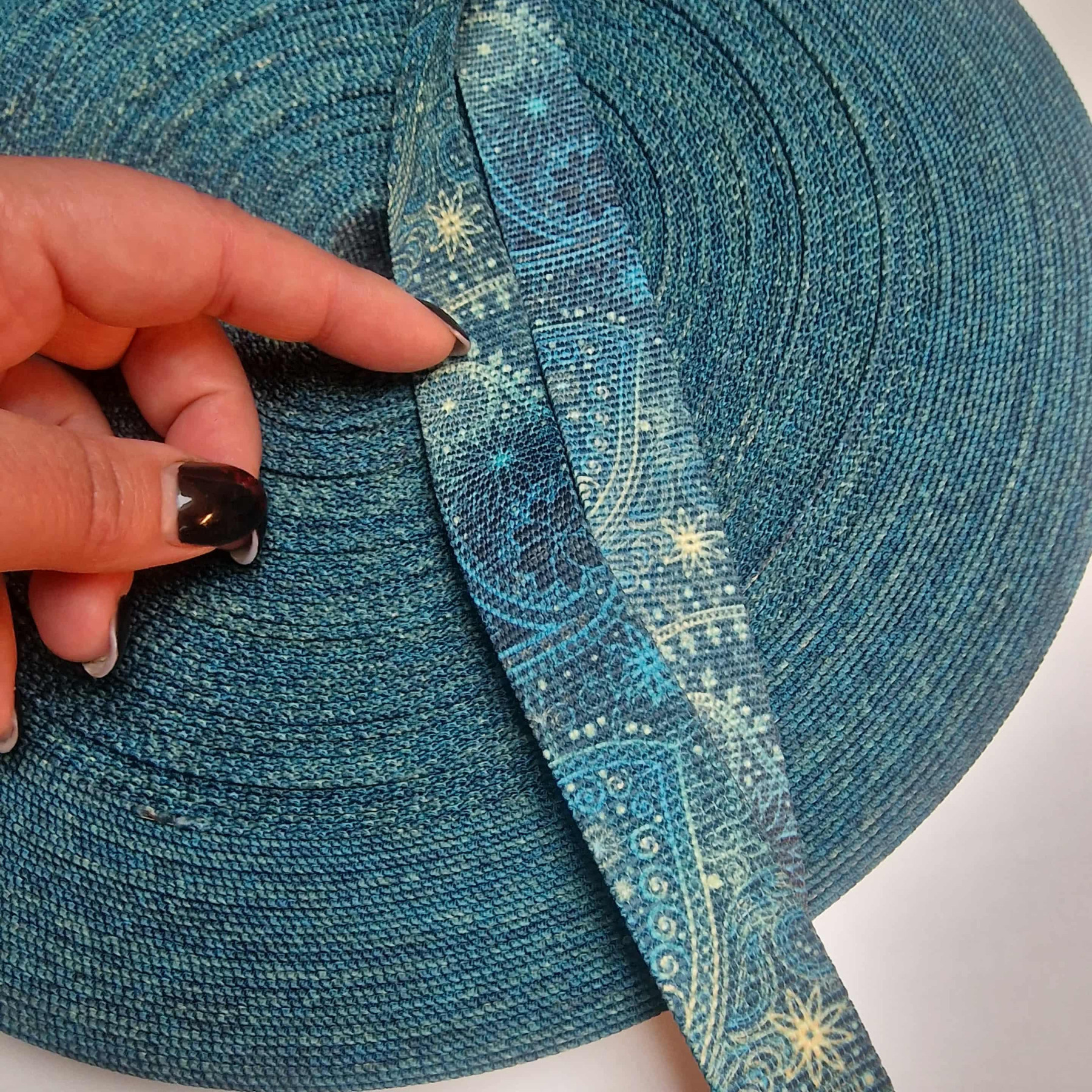 Webbing Tape with Print 25mm -  MEHNDI 2.0