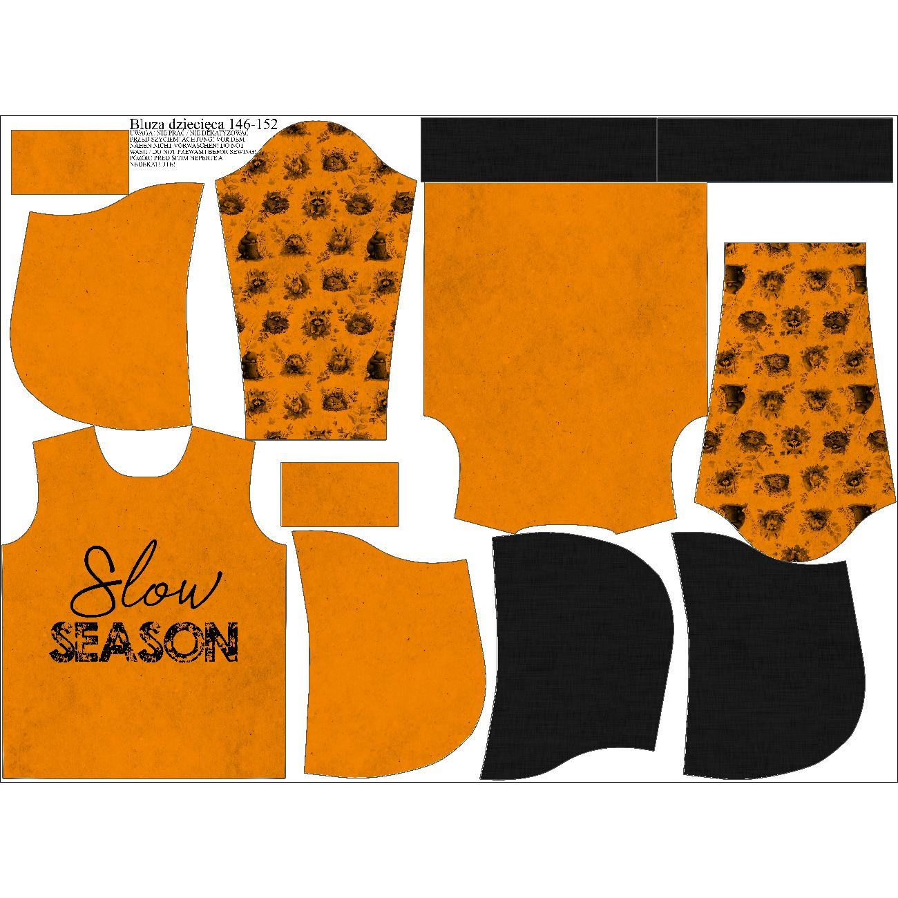 KID'S HOODIE (ALEX) - SLOW SEASON - sewing set