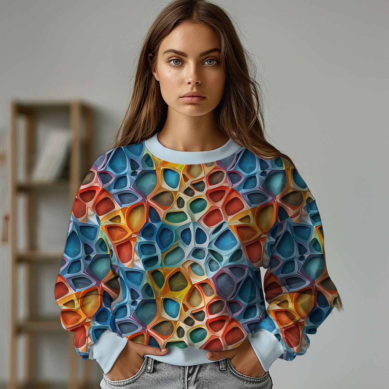 ABSTRACTION WZ.36 - looped knit fabric