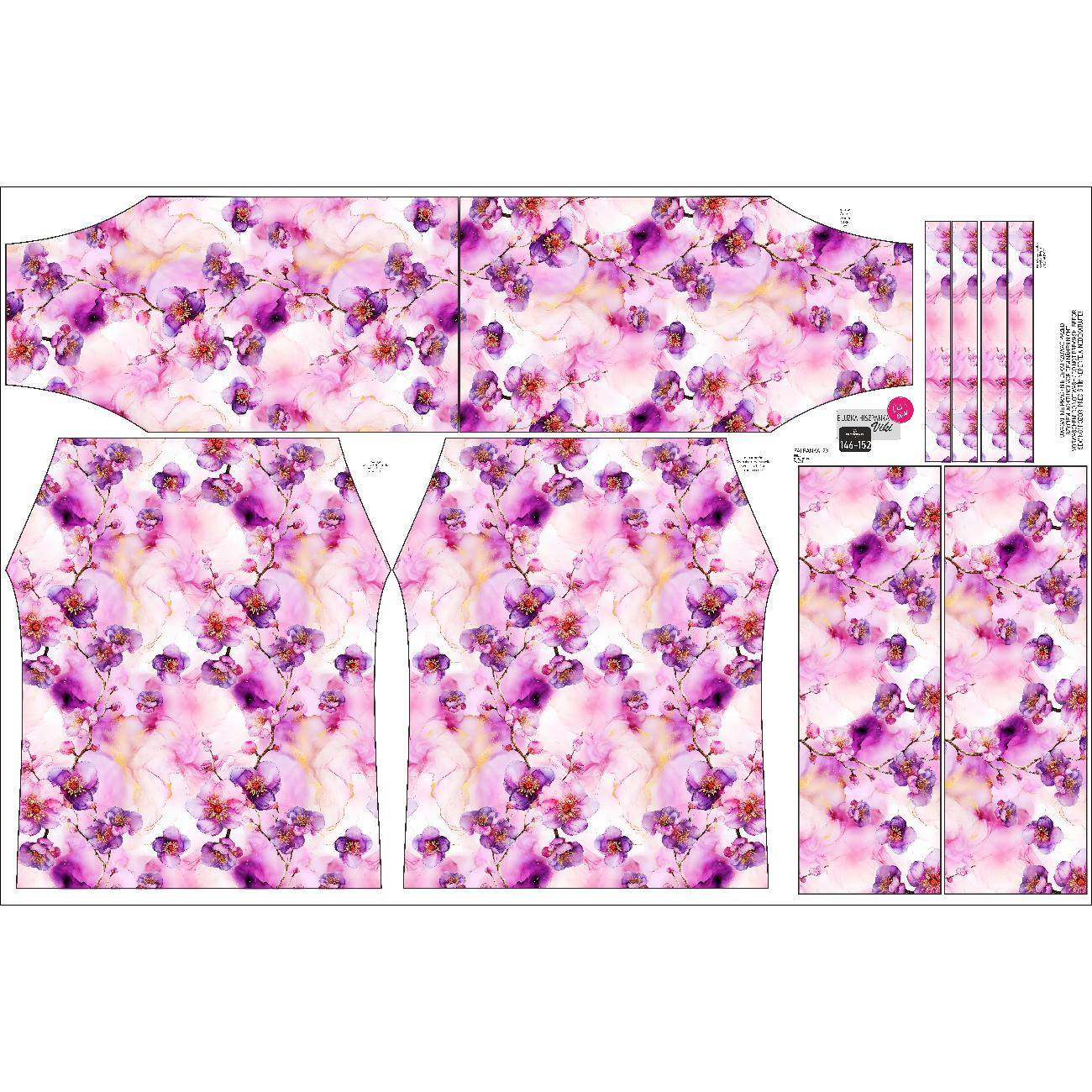 Bardot neckline blouse (VIKI) - ALCOHOL PASTEL WZ.7 - sewing set