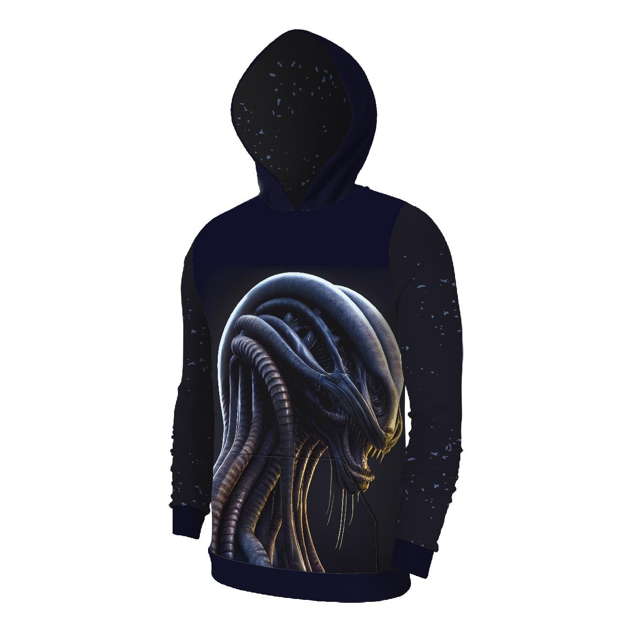 MEN’S HOODIE (COLORADO) - ALIEN PORTRAIT - sewing set