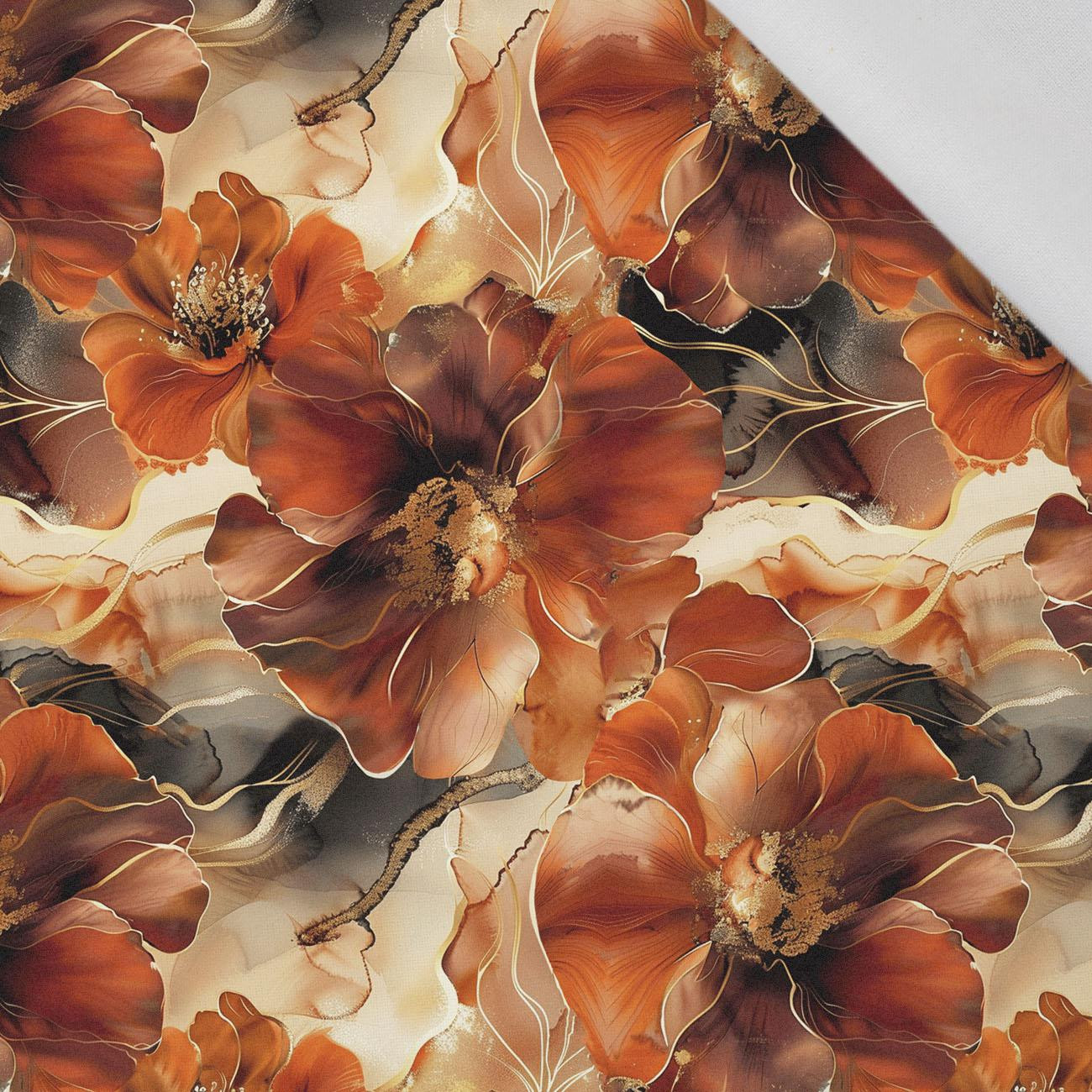 AUTUMN FLOWERS WZ.13 - quick-drying woven fabric